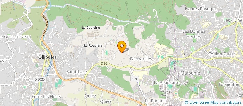 localisation de l'entreprise PREMIERE ETOILE  OLLIOULES