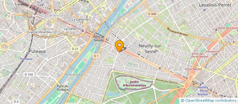 localisation de l'entreprise PREMIERE FONDATION à NEUILLY-SUR-SEINE