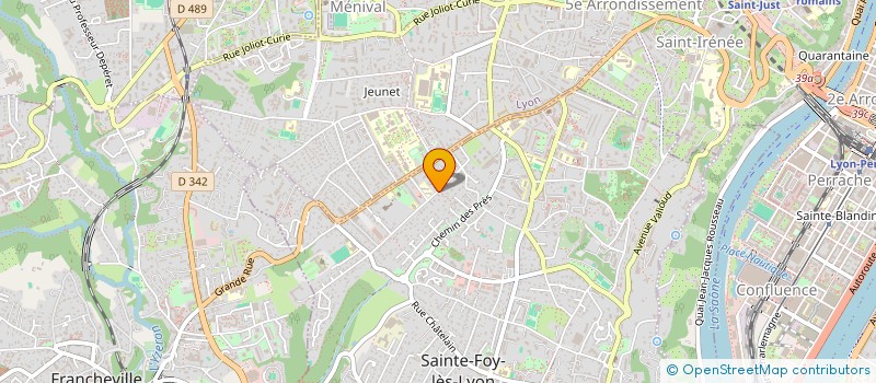 localisation de l'entreprise PREMIERE LIGNE à SAINTE-FOY-LES-LYON