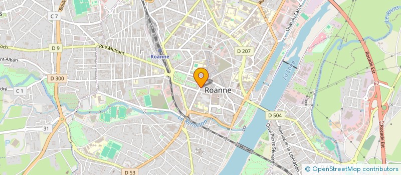 localisation de l'entreprise PREMIERE MAIN  ROANNE