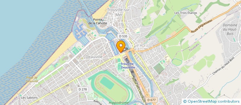 localisation de l'entreprise PREMIERE PEAU  DEAUVILLE