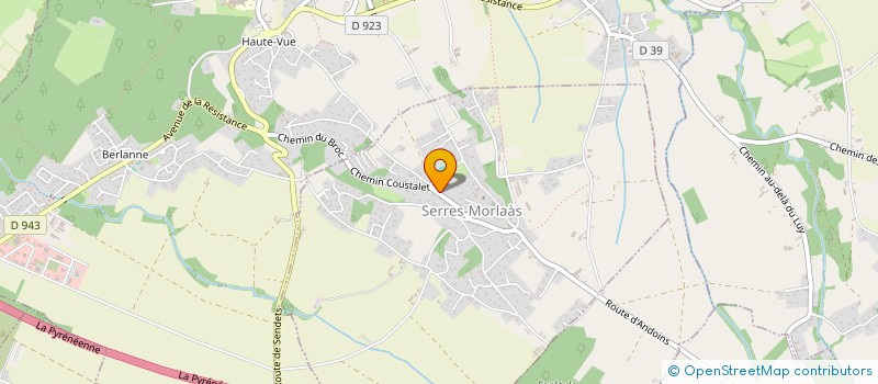 localisation de l'entreprise PREMIERE PIERRE  SERRES-MORLAAS