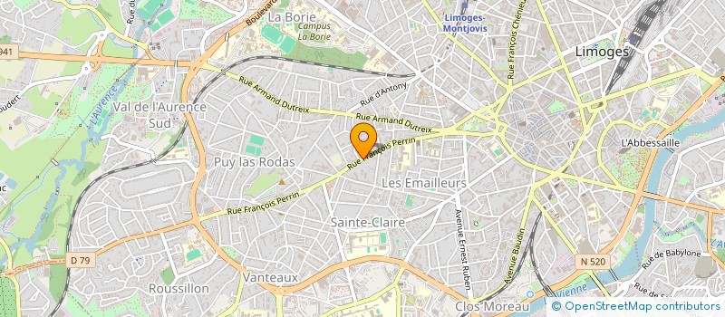 localisation de l'entreprise PREMIERE POSITION à LIMOGES
