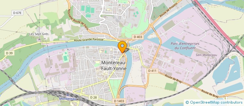 localisation de l'entreprise PREMIEREOPTION à MONTEREAU-FAULT-YONNE