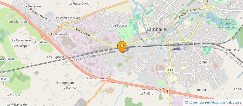 localisation de l'entreprise PREMIERES PIERRES  LAMBALLE-ARMOR