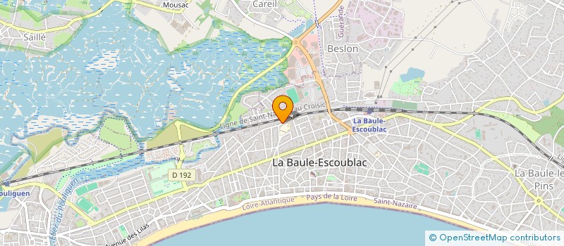 localisation de l'entreprise PREMIERS PAS A PAVIE à LA BAULE-ESCOUBLAC