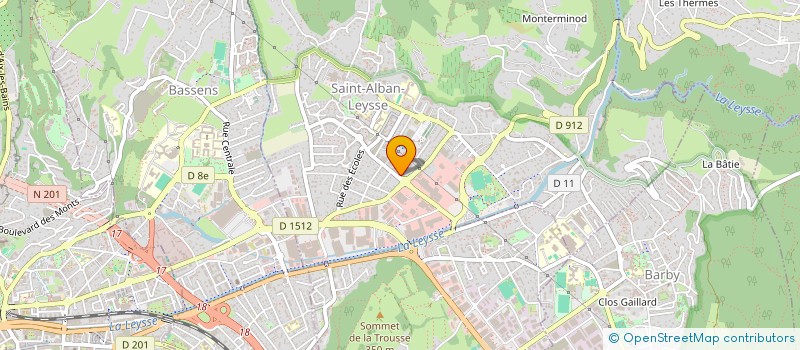 localisation de l'entreprise PREMIERS SECOURS ROUTIERS MONTAGNE  SAINT-ALBAN-LEYSSE