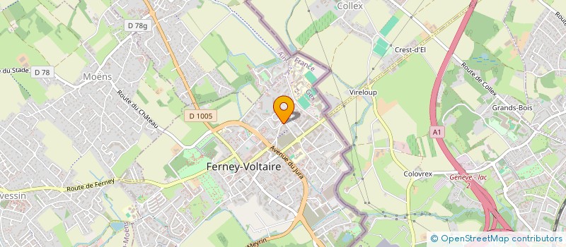 localisation de l'entreprise PREMIUM AUTO SERVICES à FERNEY-VOLTAIRE