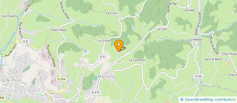 localisation de l'entreprise PREMIUM AUTOS 69  THIZY LES BOURGS