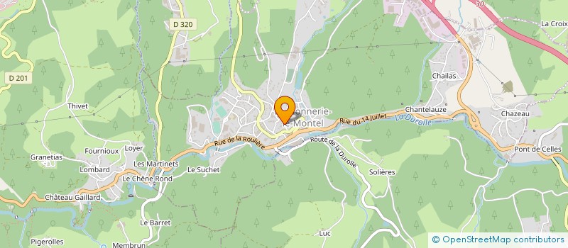 localisation de l'entreprise PREMIUM BATI  LA MONNERIE-LE-MONTEL