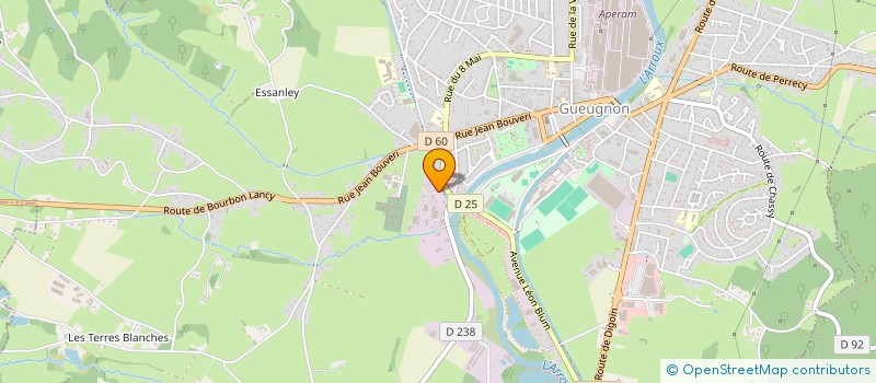 localisation de l'entreprise PREMIUM BOISSONS à GUEUGNON