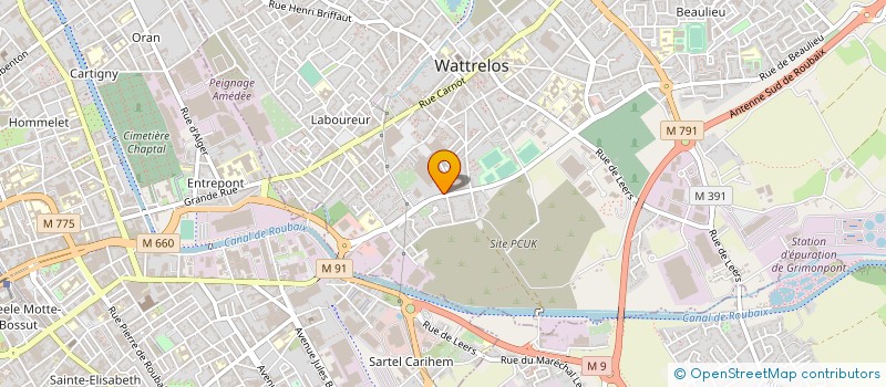 localisation de l'entreprise PREMIUM CARRELAGE à WATTRELOS