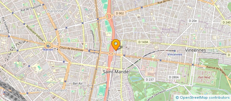 localisation de l'entreprise PREMIUM INTERVENTION  PARIS 20