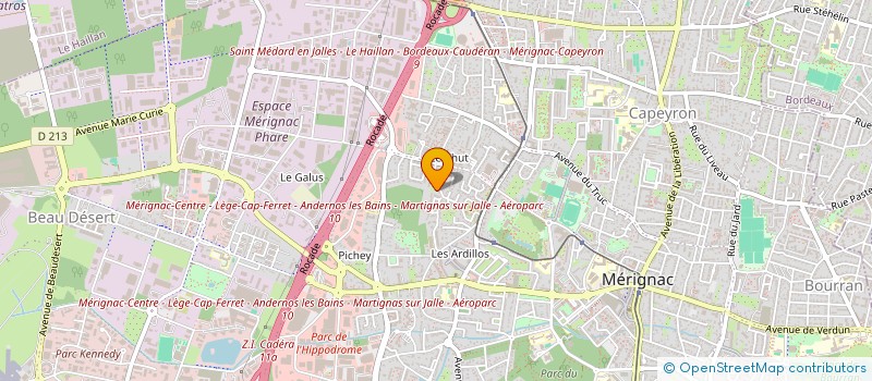 localisation de l'entreprise PREMIUM PEINTURE  MERIGNAC