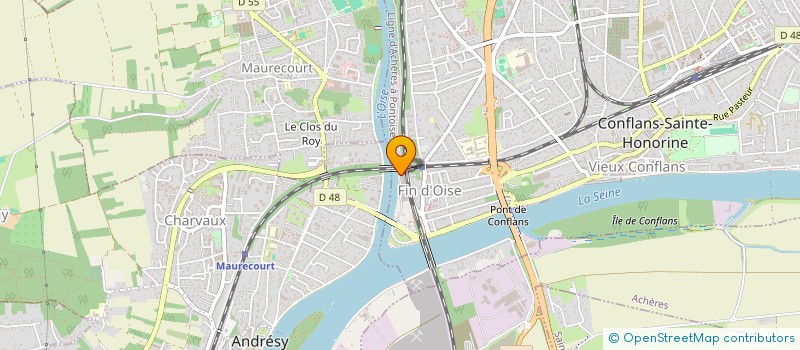 localisation de l'entreprise PREMIUM PLV ET PACKAGING à CONFLANS-SAINTE-HONORINE