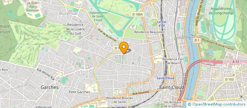 localisation de l'entreprise PREMIUM SERVICE à SAINT-CLOUD
