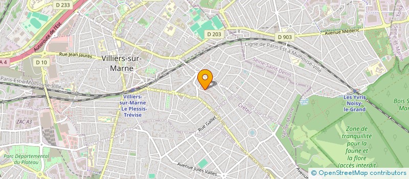 localisation de l'entreprise PREMIUM STAFF à VILLIERS-SUR-MARNE