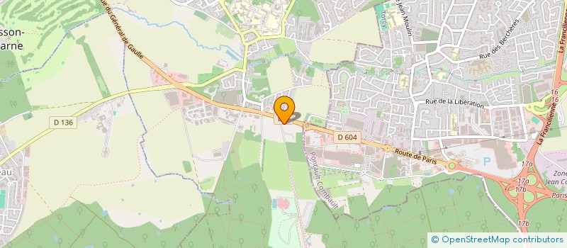 localisation de l'entreprise PREMIUM TRAVAUX à LA QUEUE-EN-BRIE