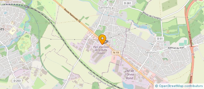 localisation de l'entreprise PRENA PRODUCTION  SANTENY