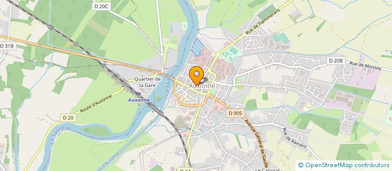 localisation de l'entreprise PRENDI  AUXONNE