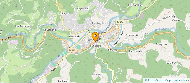 localisation de l'entreprise PRENDRE L'HAIR  LAMASTRE