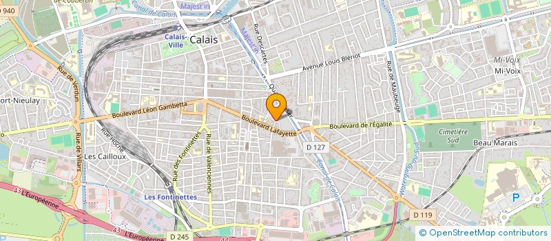 localisation de l'entreprise PRENDRE SOIN DES ETUDIANTS à CALAIS
