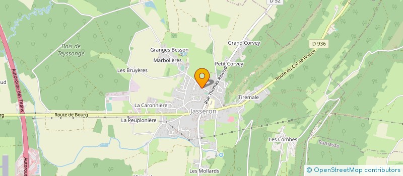 localisation de l'entreprise PRENEL  JASSERON