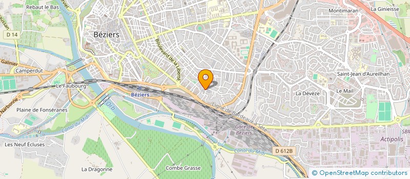 localisation de l'entreprise PRENERGY à BEZIERS