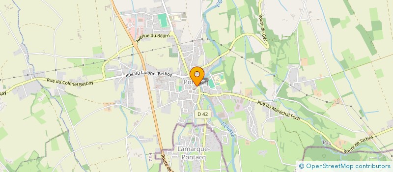 localisation de l'entreprise PRENEZ PLACE  PONTACQ