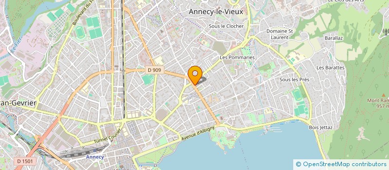 localisation de l'entreprise PREP'A 74 - ASSOCIATION POUR LA PROMOTION DE L'ALTERNANCE EN HAUTE-SAVOIE à ANNECY