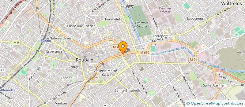 localisation de l'entreprise PREPA à ROUBAIX