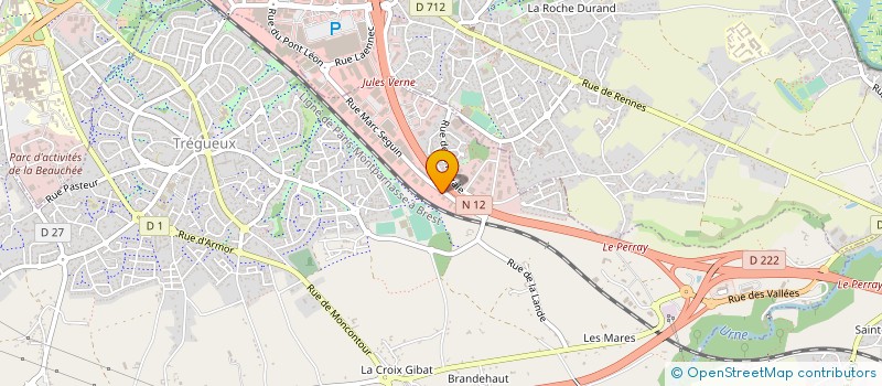 localisation de l'entreprise PREPA WEST à TREGUEUX