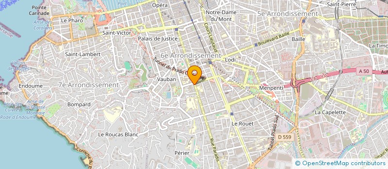 localisation de l'entreprise PREPACP à MARSEILLE