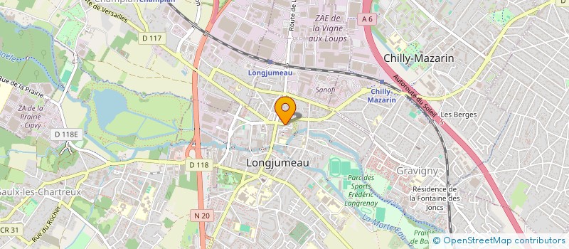 localisation de l'entreprise PREPAMOTO SHOP à LONGJUMEAU