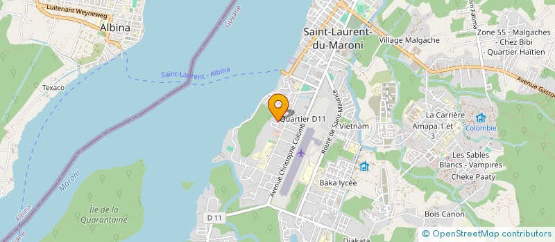 localisation de l'entreprise PREPARATEUR DE VEHICULE 973  SAINT-LAURENT-DU-MARONI
