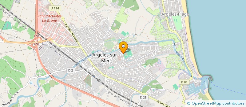 localisation de l'entreprise PREPARATION SPORT  ARGELES-SUR-MER