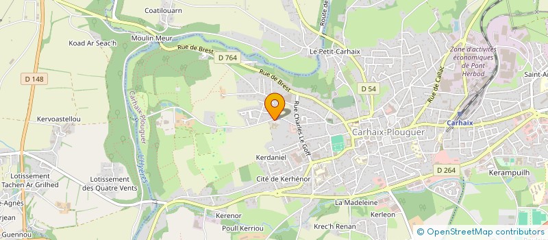 localisation de l'entreprise PREPARONS DEMAIN  CARHAIX-PLOUGUER