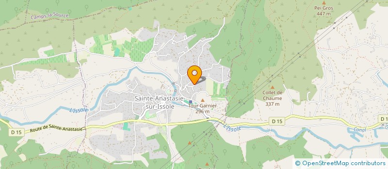 localisation de l'entreprise PREPARUN  (ECOLE DE TAIL ET RUNNING ACCESSIBLE A TOUS)  SAINTE-ANASTASIE-SUR-ISSOLE