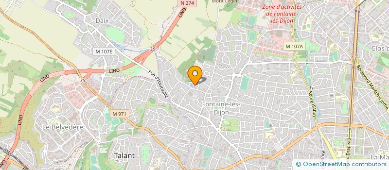 localisation de l'entreprise PREPAT à FONTAINE-LES-DIJON