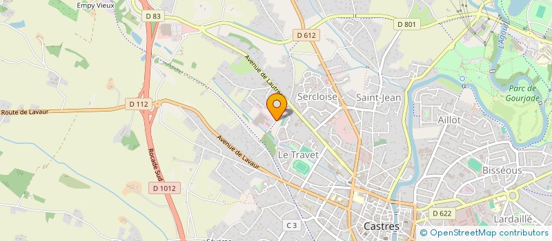 localisation de l'entreprise PREPATEX SA à CASTRES