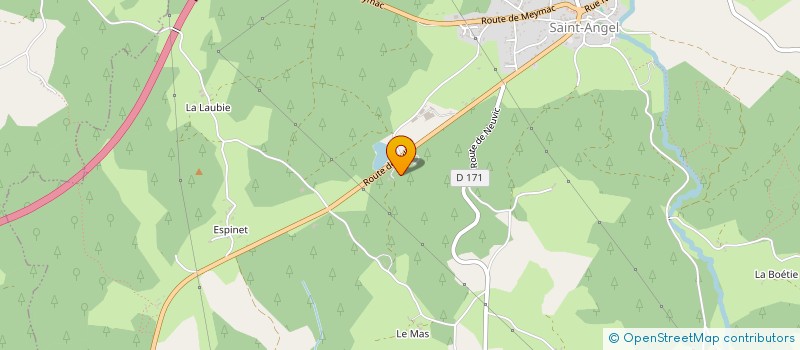 localisation de l'entreprise PREPEL S A à USSEL