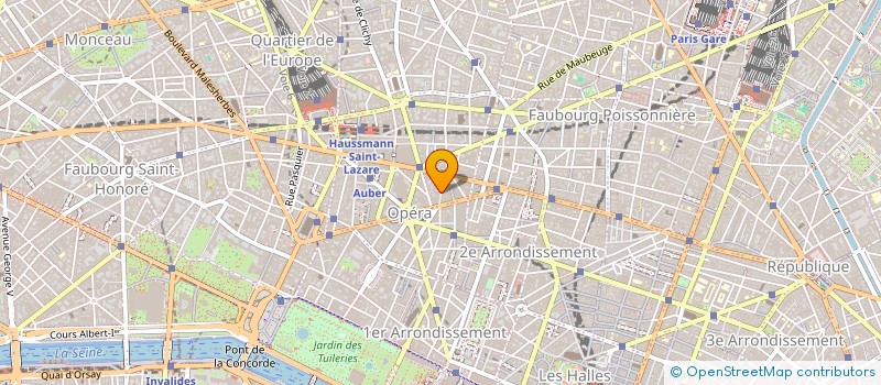 localisation de l'entreprise PRES ASSOC VARIET DANSE CIRQUE  PARIS