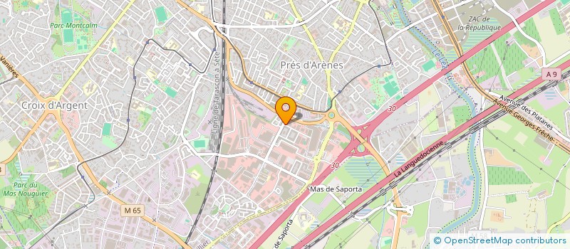 localisation de l'entreprise PRES D'ARENES AUTO à MONTPELLIER
