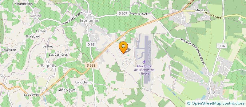 localisation de l'entreprise PRES DE LA CLOCHE  FRONTENAS