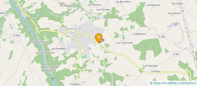 localisation de l'entreprise PRES'T SERVICES à BADECON-LE-PIN