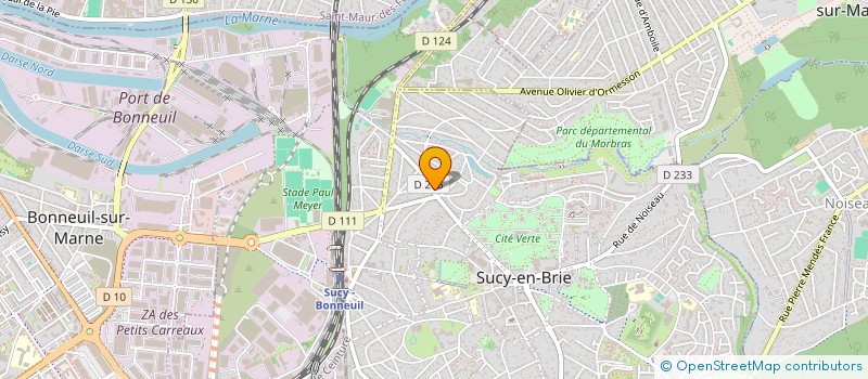 localisation de l'entreprise PRES'TIGES FLEURS à SUCY-EN-BRIE