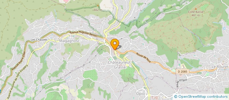 localisation de l'entreprise PRESCI'COIFFURE à CHATEAUNEUF-GRASSE