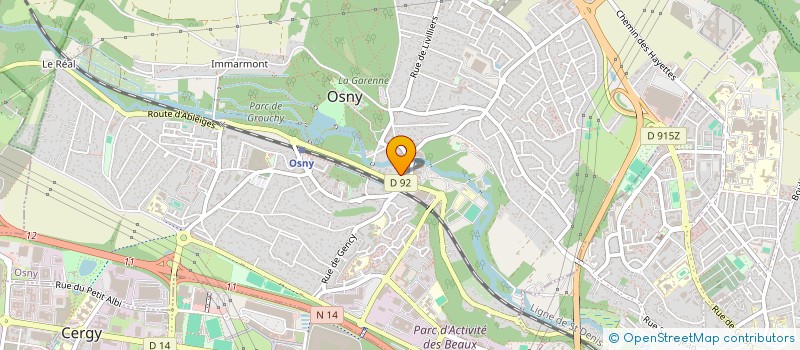 localisation de l'entreprise PRESCI COUP' à OSNY