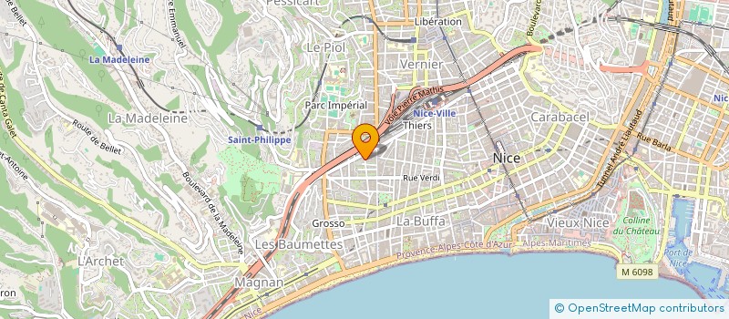 localisation de l'entreprise PRESCILIA à NICE
