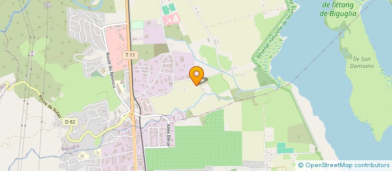 localisation de l'entreprise PRESCO PRESTATION DE SERVICES CORSES à BIGUGLIA